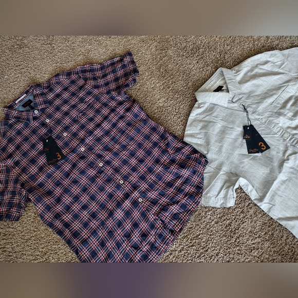 Good Man Brand Casual Button Down Short Sleeve Shirts NWT - Picture 4 of 11
